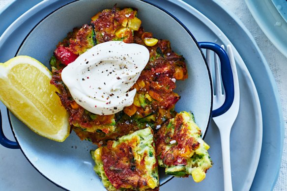 Adam Liaw’s everything fritters.