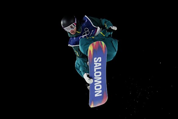Tess Coady in the women’s big air final on Monday night.