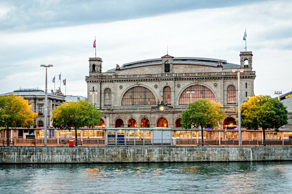 Historic Zurich Hauptbahnhof, the terminus for Switzerland’s first railway line known as Spanisch Brötli Bahn.