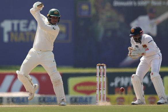 Usman Khawaja guided Australia to the win.