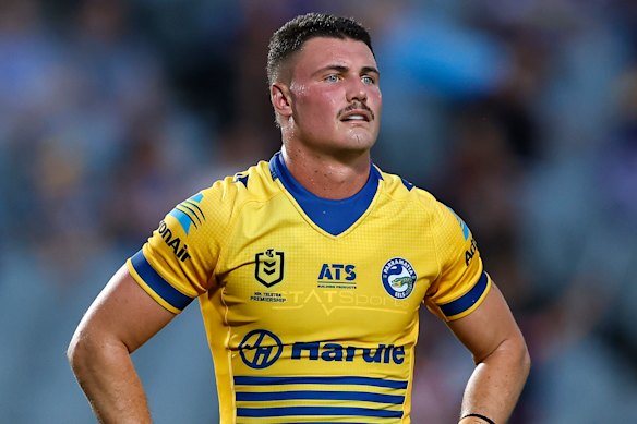 Jonah Pezet during the NRL pre-season.