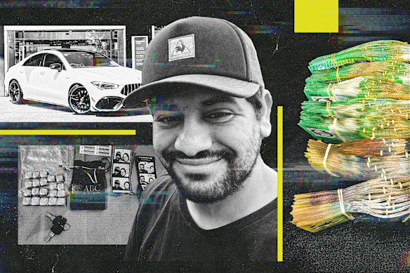 Cash and gold bullion were among the items seized from Ibrahim Helmy’s house.