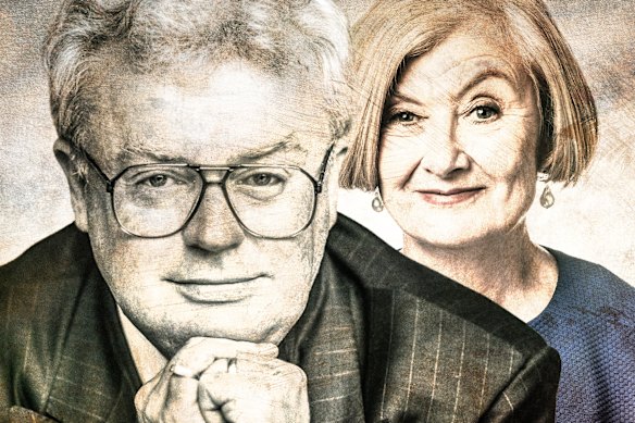 Graham Richardson and Herald chief investigative reporter Kate McClymont.