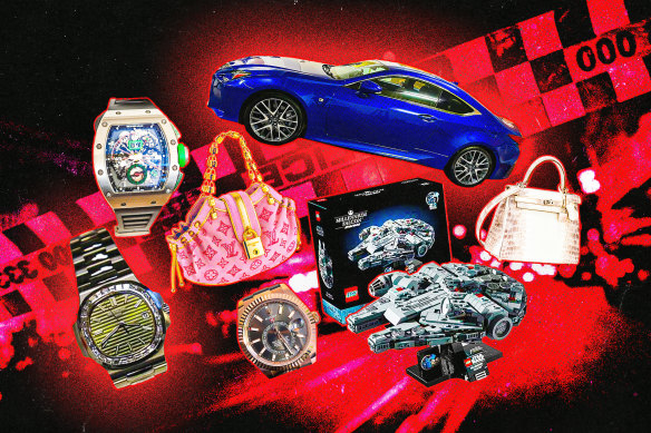 They might not be the typical clientele of luxury boutiques, but underworld bosses are spending big on luxury –  from Richard Mille watches to Prada handbags.