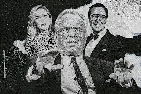 Olivia Nuzzi and Ryan Lizza (right) with Robert F. Kennedy Jr.