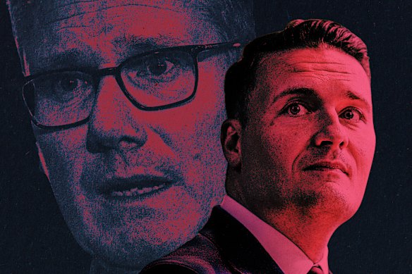 British Prime Minister Keir Starmer and likely leadership rival, Wes Streeting.
