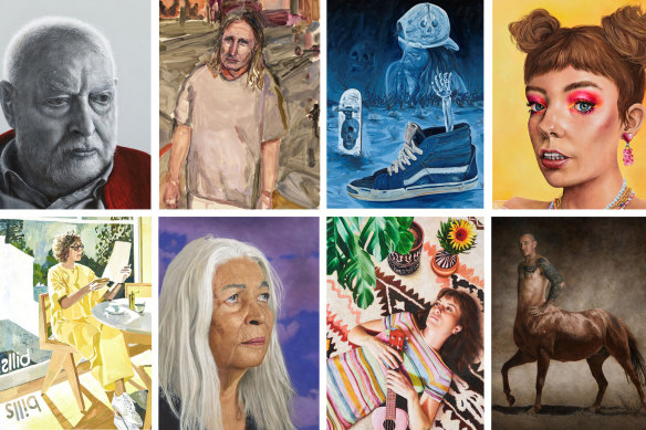 Some of the finalists in the 2024 Archibald Prize.