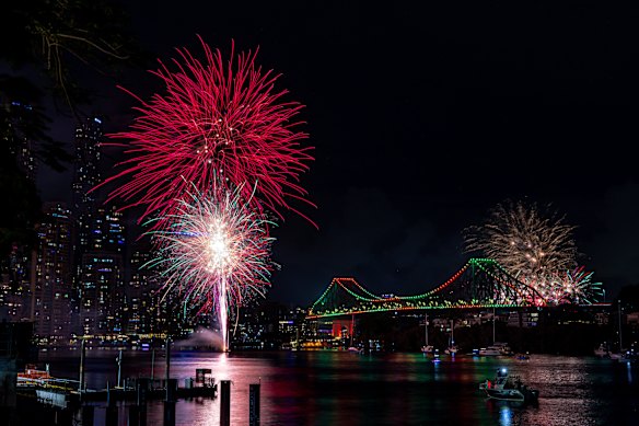 Showers are a chance for New Year’s Eve in Brisbane, but the following day is when the weather is more likely to turn.