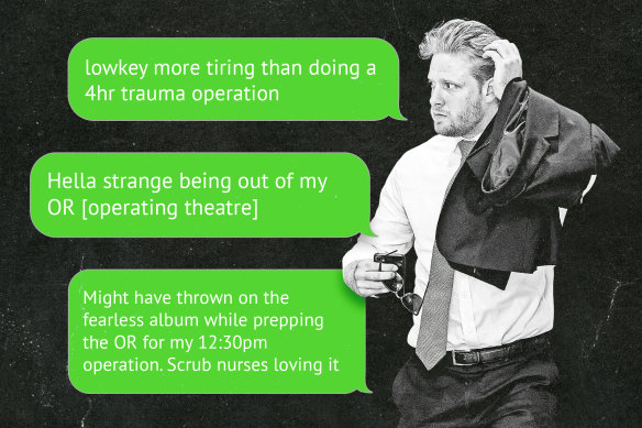 Quentin Geczy sent text messages in which he held himself out to be a medical practitioner.