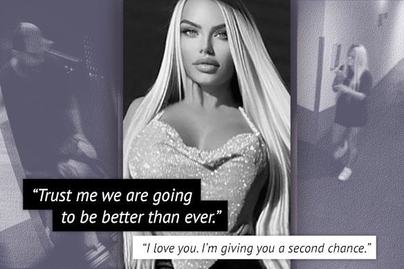 A text exchange between Tatiana Dokhotaru and her murderer Danny Zayat in the lead up to her death.