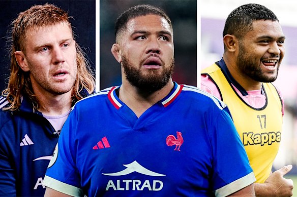 Tom Staniforth, Manny Meafou and Moses Alo-Emile all grew up playing rugby in Australia. But they’re now proud members of the France team.