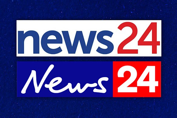 South African news provider News24’s logo [top] and the new, News24 logo proposed by News Corp [bottom].