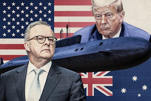 Anthony Albanese, Donald Trump and AUKUS. 