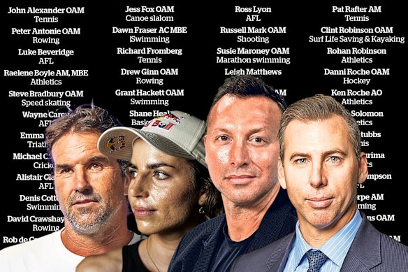 Pat Rafter, Jess Fox, Ian Thorpe and Grant Hackett are among prominent Australian sportspeople to sign an open letter calling for a royal commission into antisemitism.