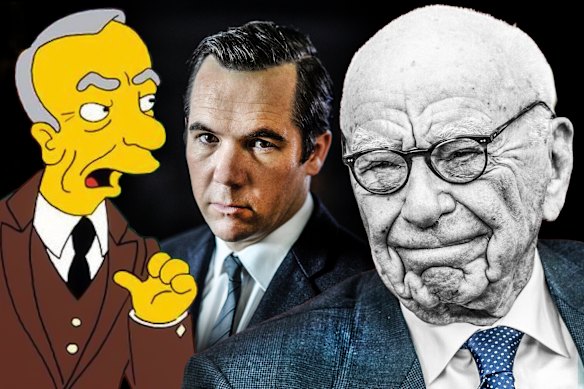  as portrayed  in The Simpsons, and by Patrick Brammall in the miniseries Power Games.