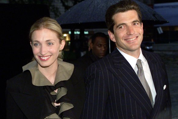 John F.  Kennedy Jr and his wife, Carolyn Bessette-Kennedy, pictured in New York in 1999, the year they died.