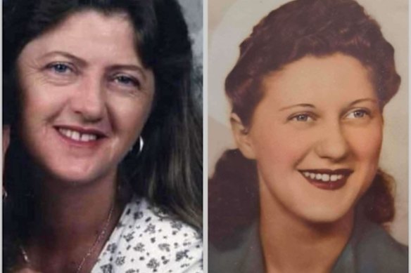 Kathy Hodgson (left) and her biological mother, Nita, at a similar age.