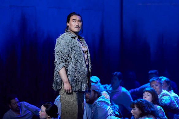 Young Woo Kim as Calaf. 