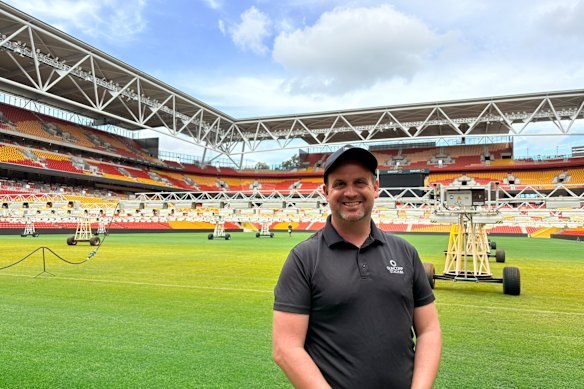 Matthew Oliver, grounds manager, walked this masthead through his team’s preparations ahead of NRL Magic Round.
