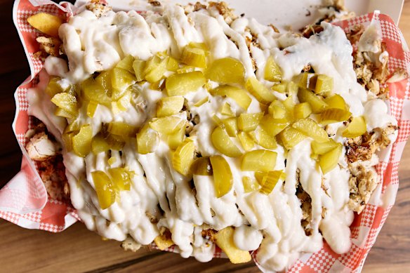 The shop also serves a terrific halal snack pack.
