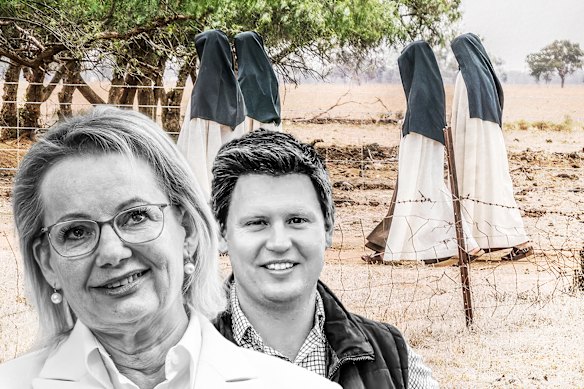 Christian Ellis, Sussan Ley and the Carmelite nuns.