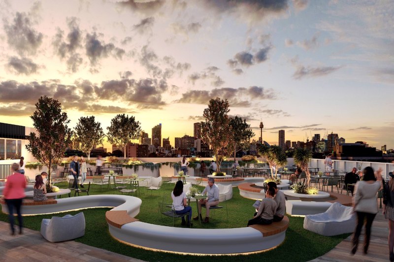 Artist impression of the new rooftop of the Verona cinema in Oxford Street, Paddington 