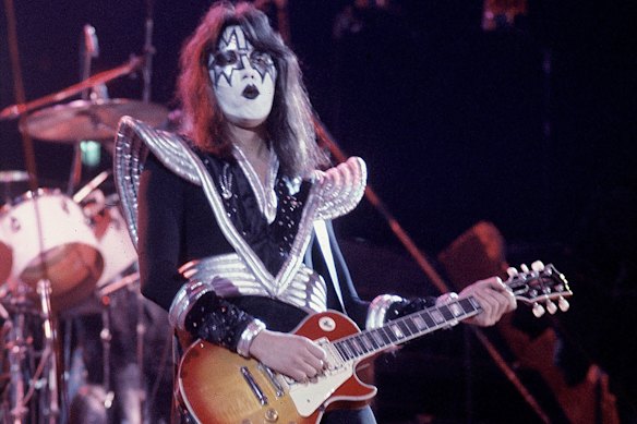 Ace Frehley in 1977. The rock legend has died.