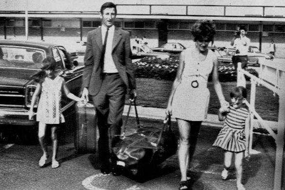 Bill Lawry and his family on the day of his brutal axing.