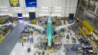 Boeing's Renton factory, where 737 MAX's are made.