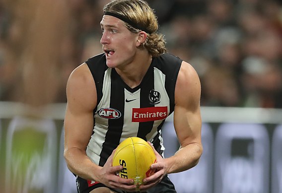 Ed Allan made progress for Collingwood last season.