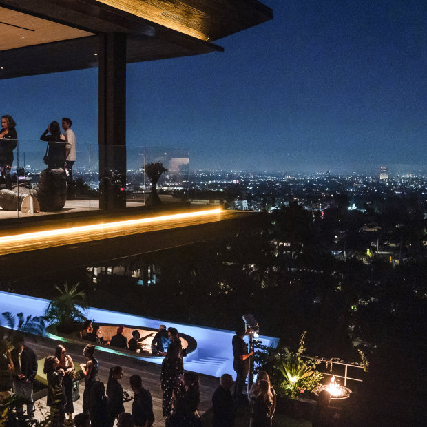 Power Broker Awards attendees went to the Hollywood Hills for an afterparty astatine  the Californication House, a $US38 cardinal  James Bond-inspired mansion.