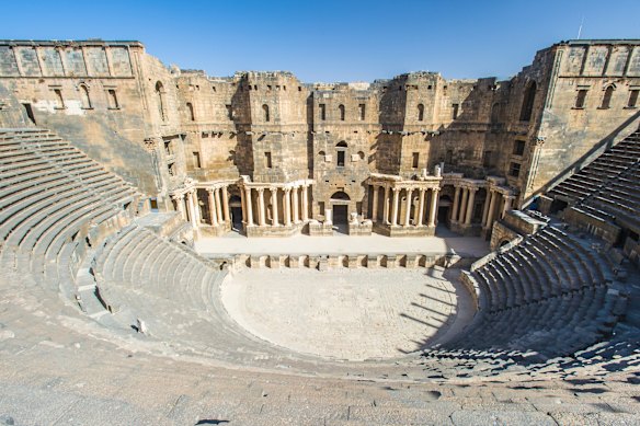 The Roman Theatre at Bosra, constructed in the 2nd century AD.