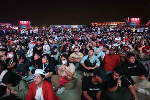 The Qatar 2022 FIFA Fan Festival in Doha.