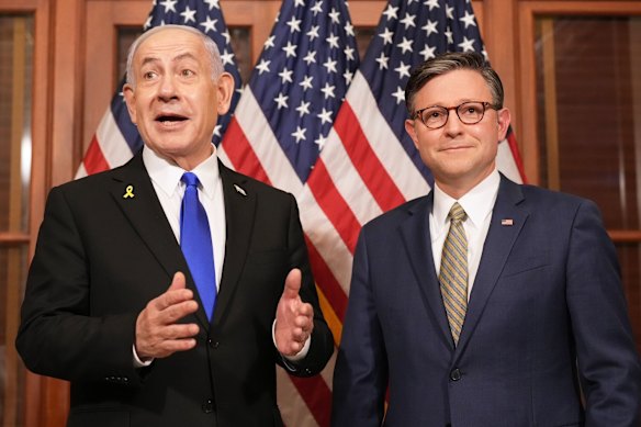 Israeli Prime Minister Benjamin Netanyahu visited US lawmakers on Capitol Hill during his week in Washington.