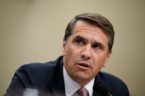 Acting US Attorney-General Todd Blanche during a House Appropriations Subcommittee hearing in Washington on Tuesday.