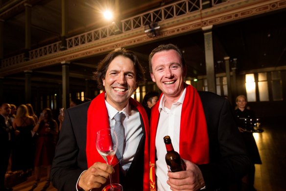 Ben Shewry and Dan Hunter from Brae at The World’s 50 Best Restaurants in Melbourne in 2017. 