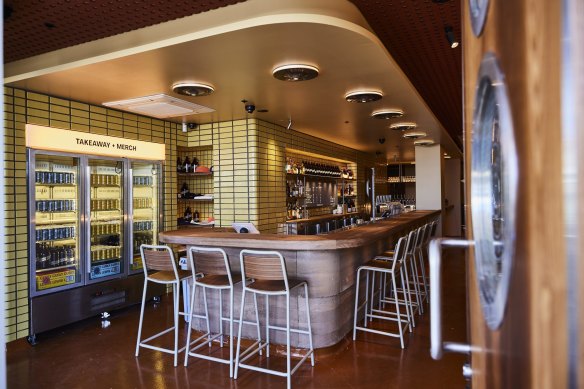 Brewery bar and restaurant Curly Lewis on Campbell Parade, Bondi Beach.