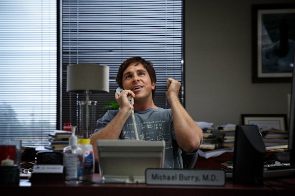 Christian Bale as hedge fund maestro Michael Burry in The Big Short. 