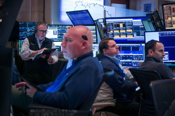 Wall Street’s benchmark index at times entered correction territory, setting the scene for the selldown in Australia.