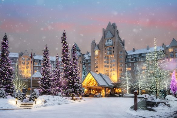 A white Christmas at Fairmont’s Chateau Whistler.