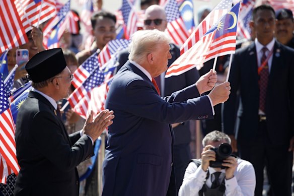 Trump lapped up the fanfare and attention.