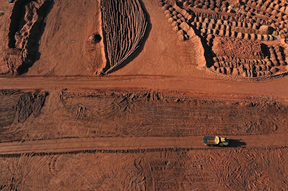 A rare earths processing plant in Kalgoorlie.  