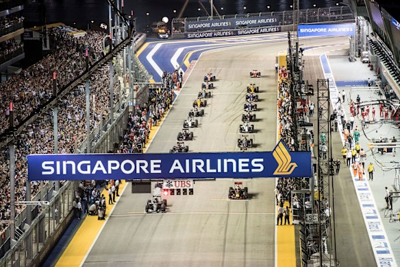 Singapore’s Formula 1 Grand Prix takes over the streets each year.