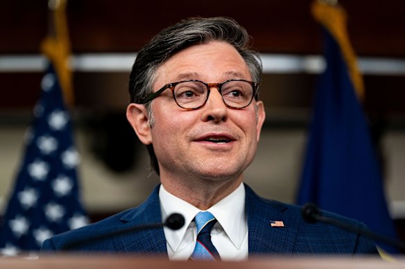 Speaker of US House of Representatives Mike Johnson. 