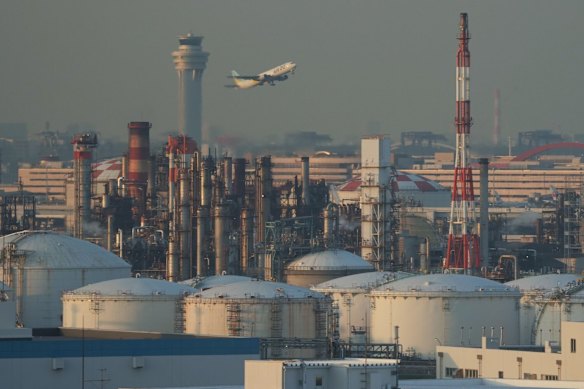 Oil storage tanks: Jet fuel prices are set to soar.