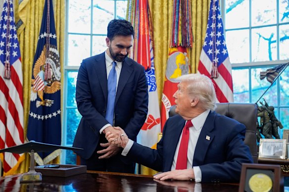 “I’ll be cheering for him,” Trump said as he met New York City mayor-elect Zohran Mamdani in the Oval Office.