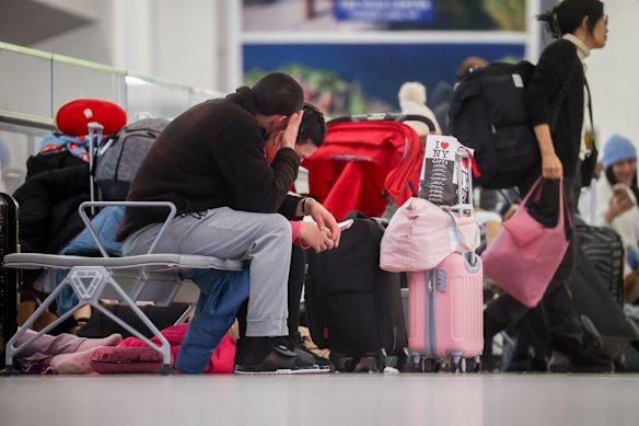 Hundreds of flights were cancelled at New York’s major airports as a significant winter storm descended on the city and neighbouring regions.