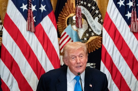 US President Donald Trump in the White House this week.