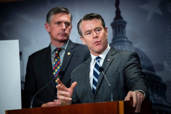 Senator Todd Young (pictured), whom Elon Musk called a “deep-state puppet”.