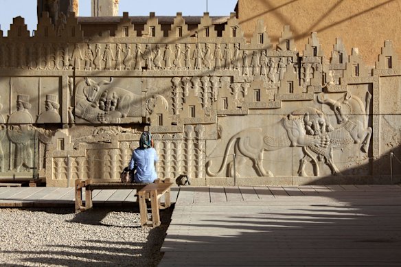 The Apadana Palace stairs, part of Iran’s Persepolis UNESCO World Heritage Site.